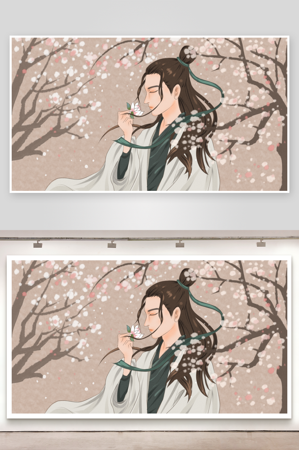 古风汉服人物插画素材
