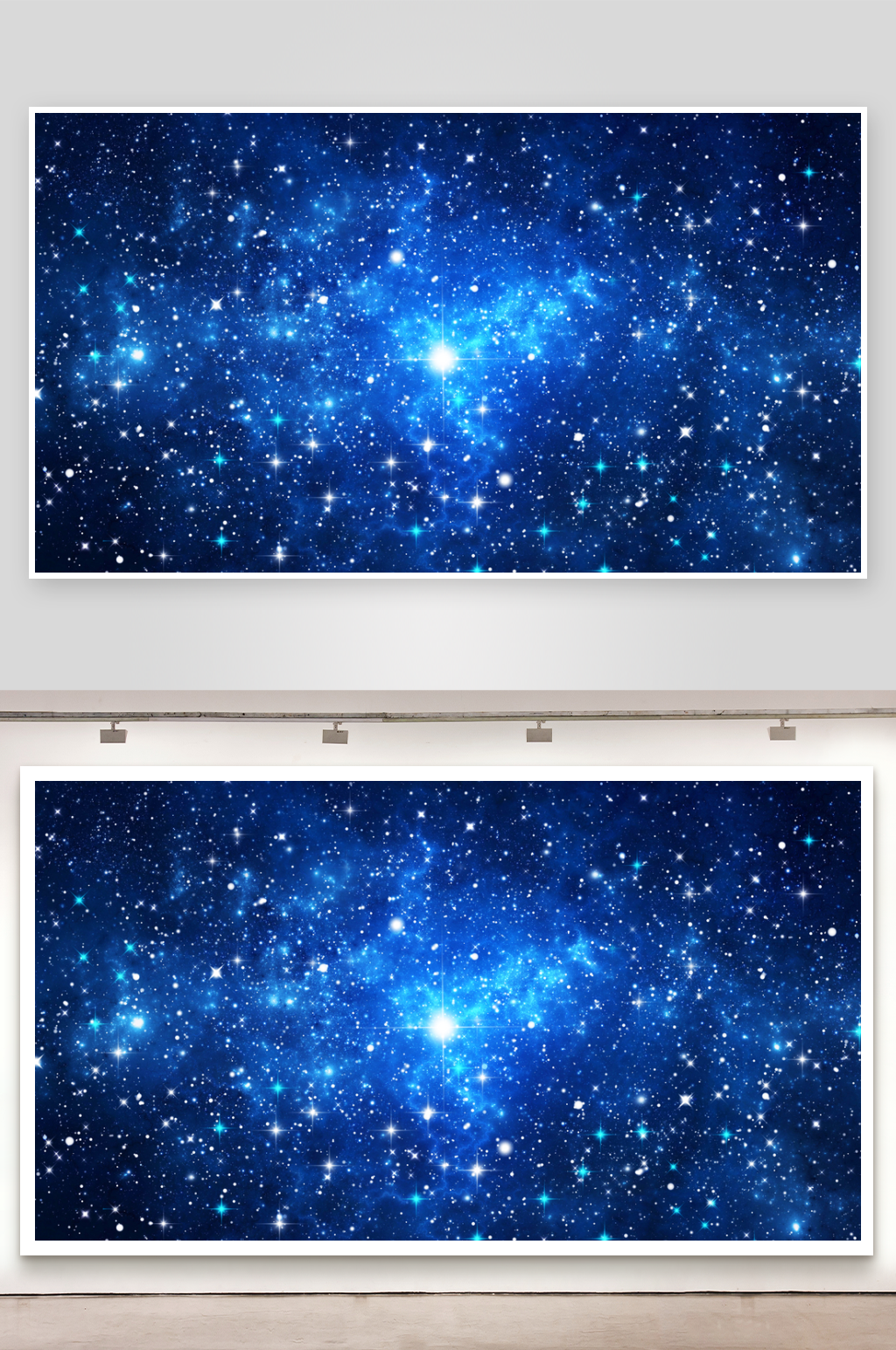 空地球璀璨星空夜晚星空炫彩素材