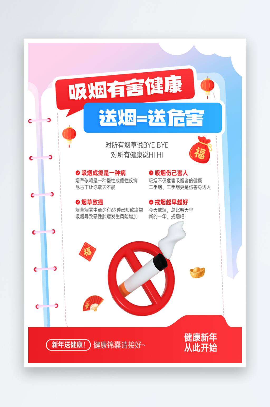 新年健康锦囊宣传物料营销全案素材