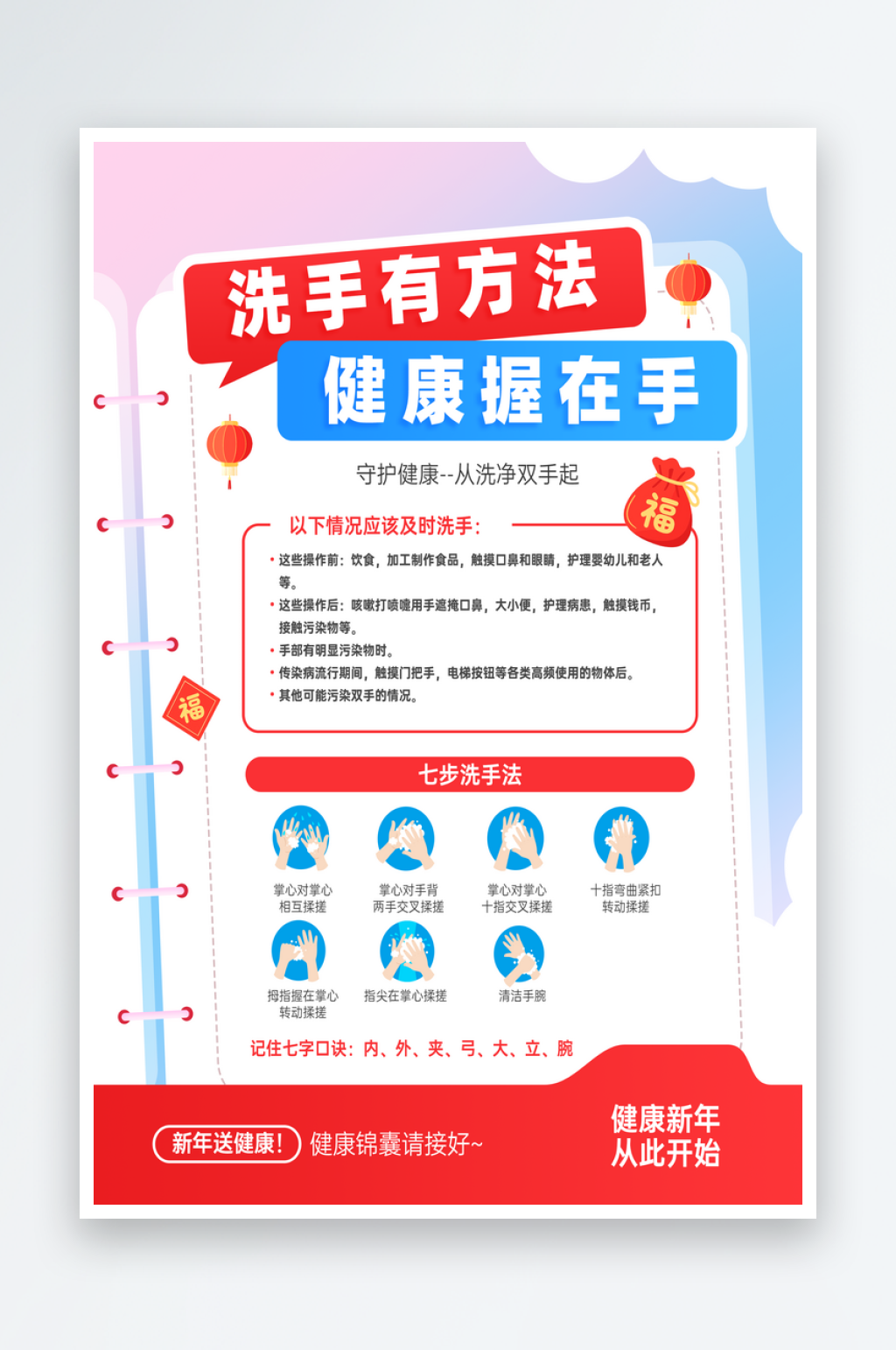 洗手健康锦囊宣传物料营销全案素材