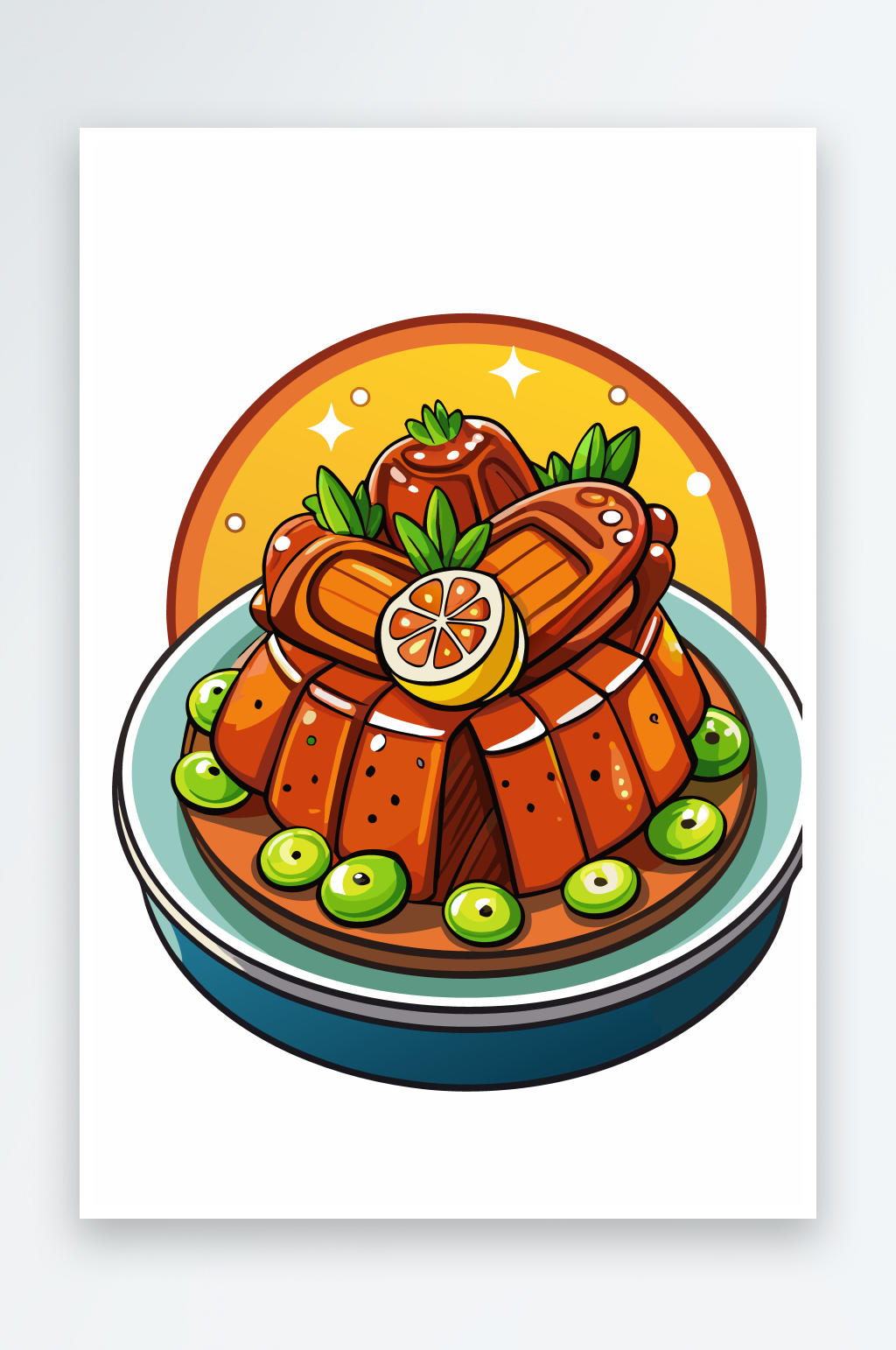 面食美食矢量插画图形素材