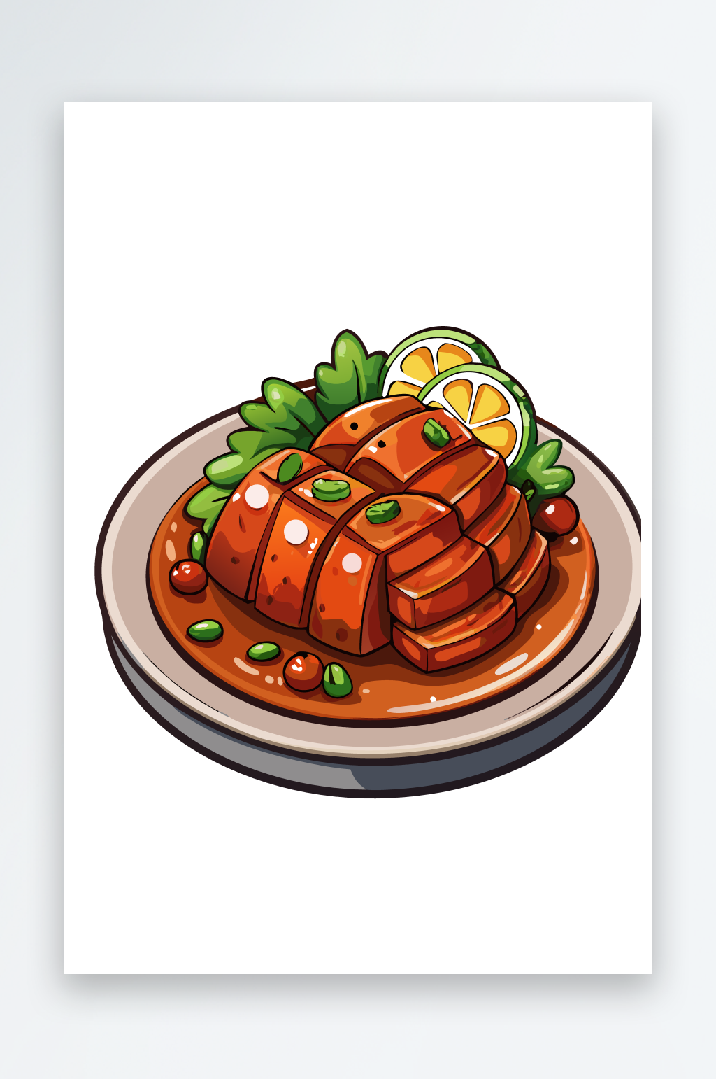 面食美食矢量插画图形素材